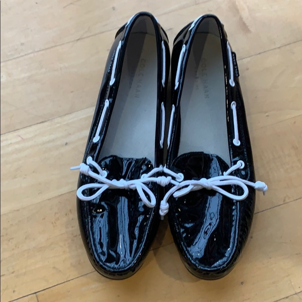 COLE HAAN Black Patent Loafers - Picture 3 of 7